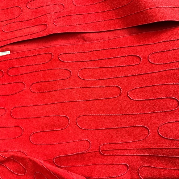 Vibrant Red Fabric - Made in USA - Picture 9 of 14